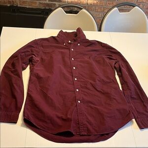 Polo Ralph Lauren Men's Maroon Button-Down Shirt
